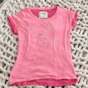 Abercrombie & Fitch Logo T Shirt - Small - Pink